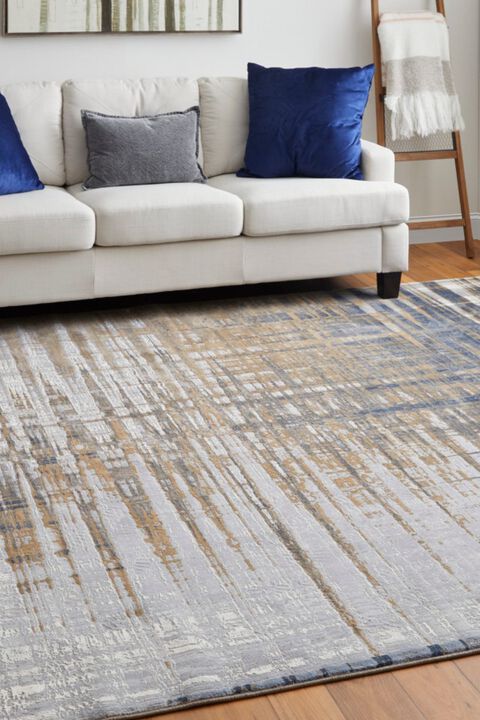 Clio 39K4F Navy/Gray 2' x 3' Rug