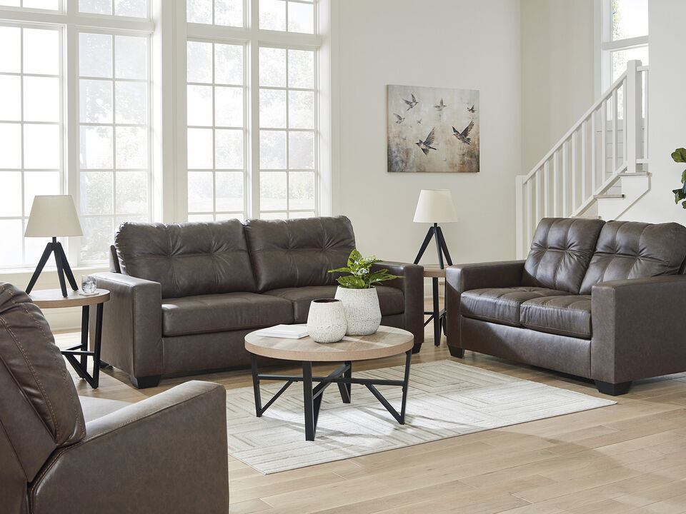 Barlin Mills Umber Sofa & Recliner Living Room Set