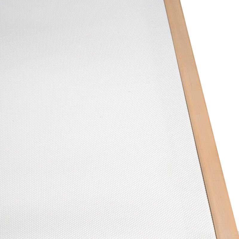 Trabuco Coastal Modern Acacia Wood Mesh 3-Position Outdoor foldable Chaise Lounge Set with Side Table