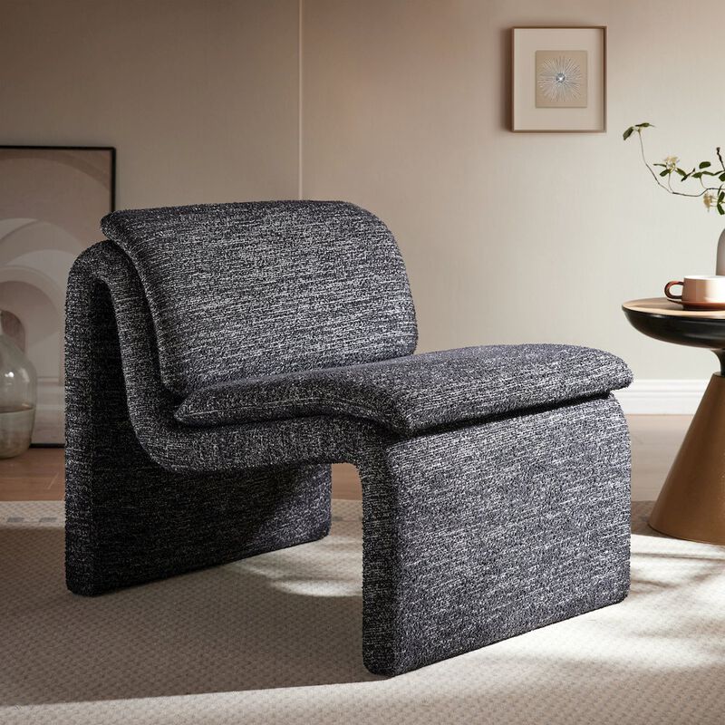 Dune Boucle Upholstered Armless Accent Chair image number 7