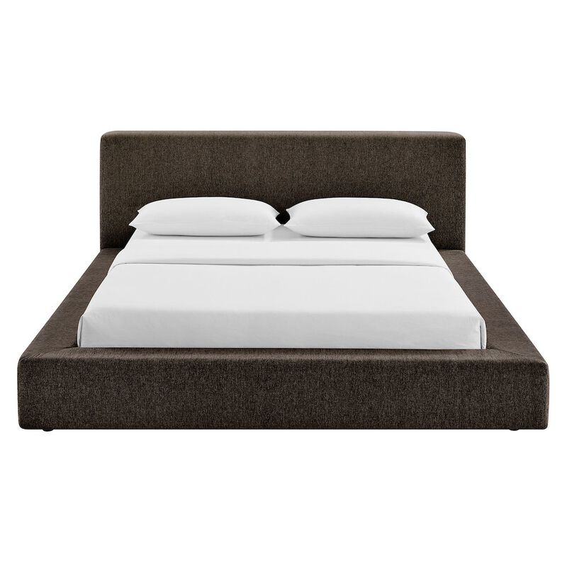 Luma Chenille Upholstered King Platform Bed Frame image number 5
