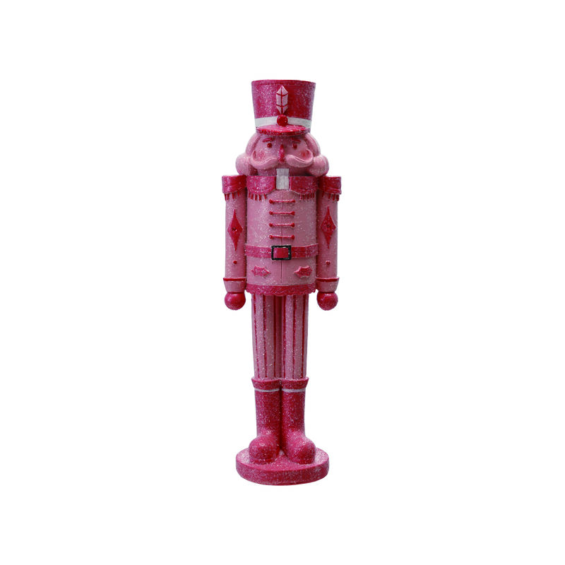 Resin Nutcracker, Pink and Red image number 0