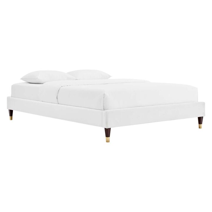 Modway - Harlow Twin Performance Velvet Platform Bed Frame