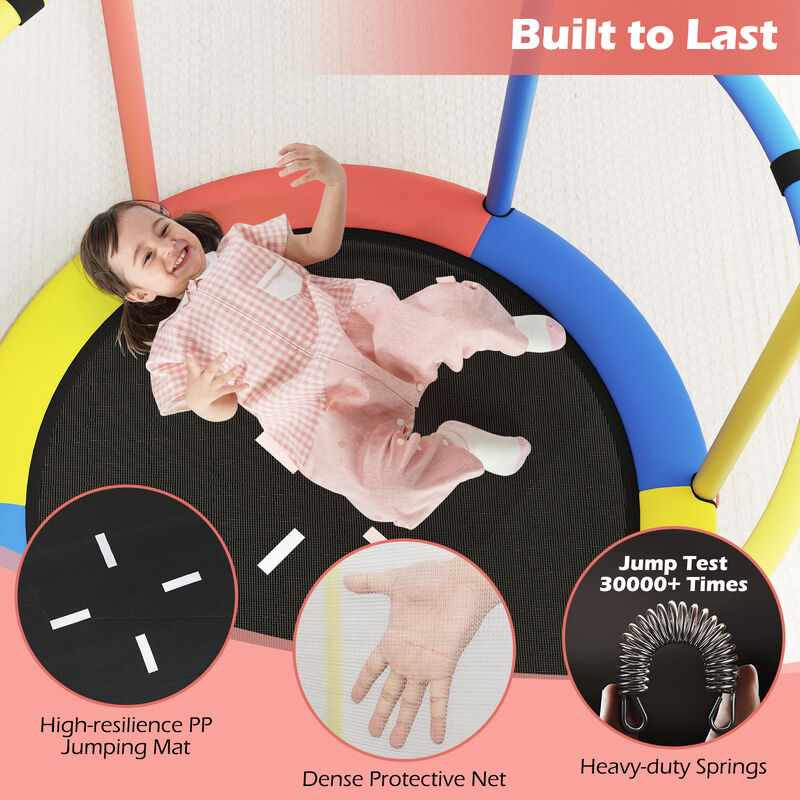 Kids Mini Trampoline Gift for Boys and Girls Ages 3 to 6 Years Old image number 3