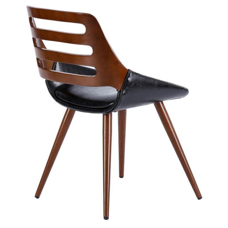 New Pacific Direct Shelton PU Leather Bamboo Chair
