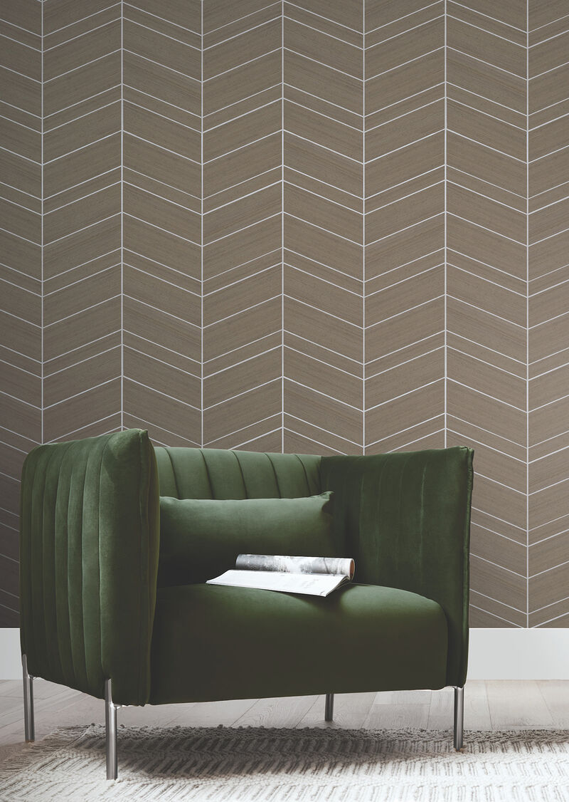 Chevron Cinnamon Wallpaper (Set of 2) image number 1