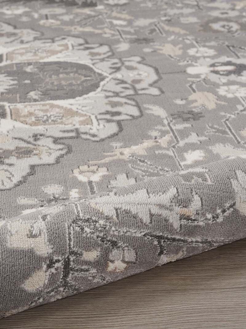 Elation ETN09 Gray 7&rsquo;10&rdquo; x Round Rug