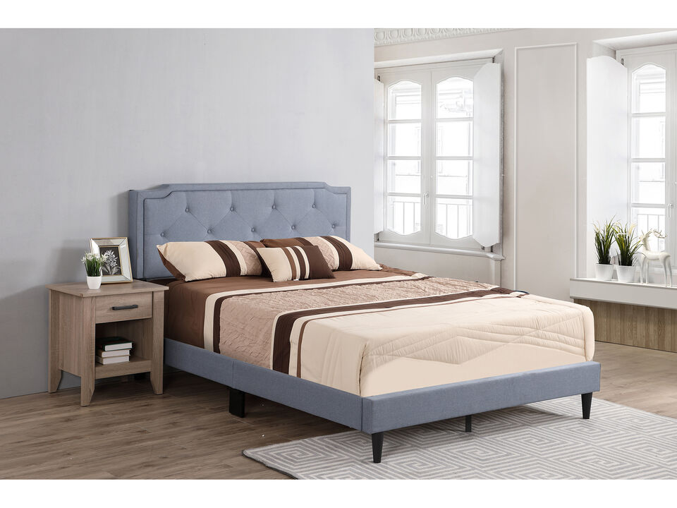 Deb Jewel Tufted Full Panel Bed