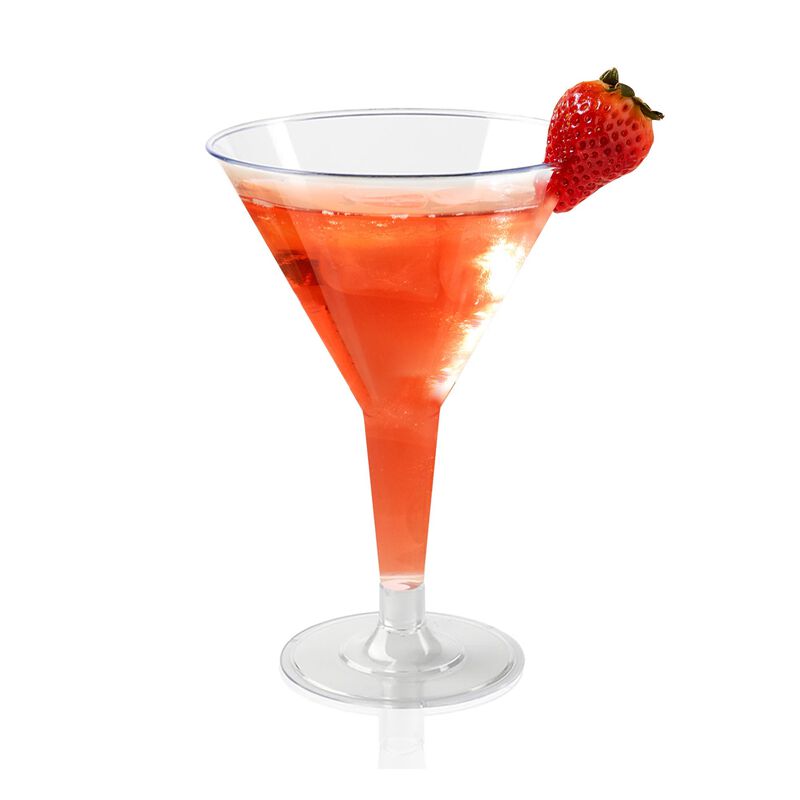 6 oz. Clear Plastic Martini Glasses (192 Glasses) image number 3