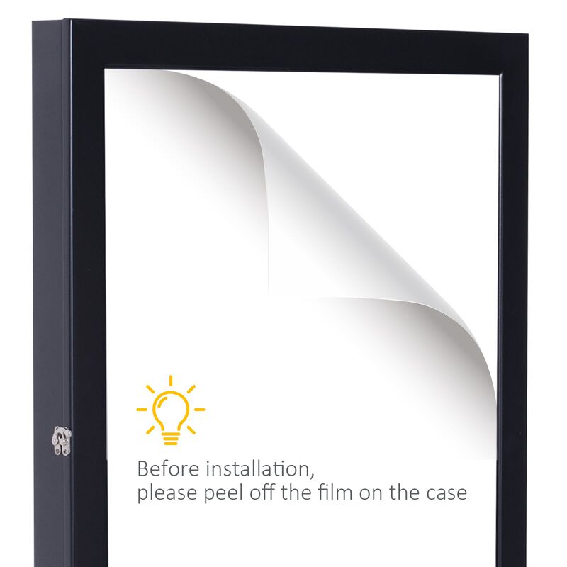 Memorabilia Showcase: 32"x24" Black Acrylic Sports Jersey Display Case