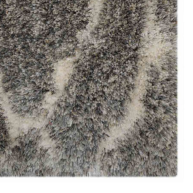 RUGSOTIC CARPETS HAND TUFTED SHAG POLYESTER ECO-FRIENDLY AREA RUGS  - Rectangle, Size, Geometric Modern Design, High Pile Thick Handmade Anti Skid Rugs for Living Room K00081 image number 3