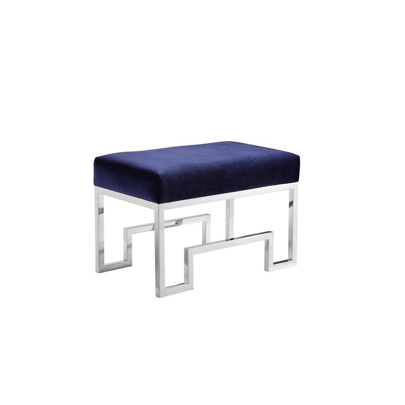 Pangea Home Z-Laurence Stool Navy