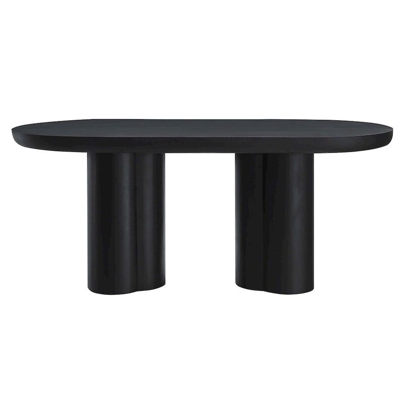 Caspian 72" Oval Concrete Dining Table image number 0