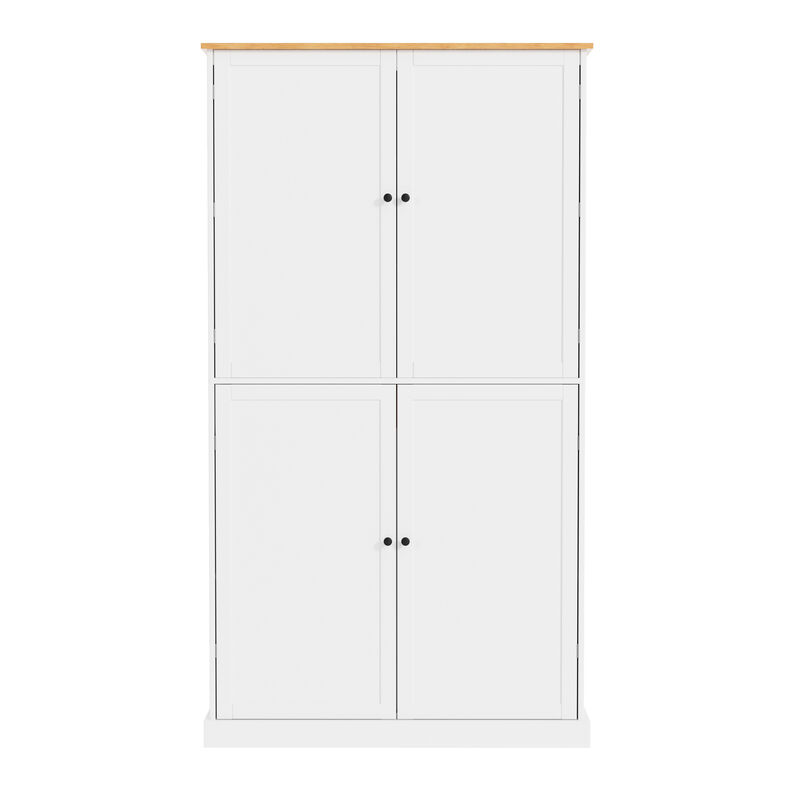Merax High Freestanding Kitchen Pantry Storage Cabinet