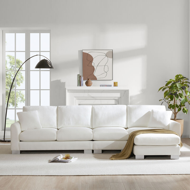 Merax Modern L-shaped Oversized Sectional Sofa.