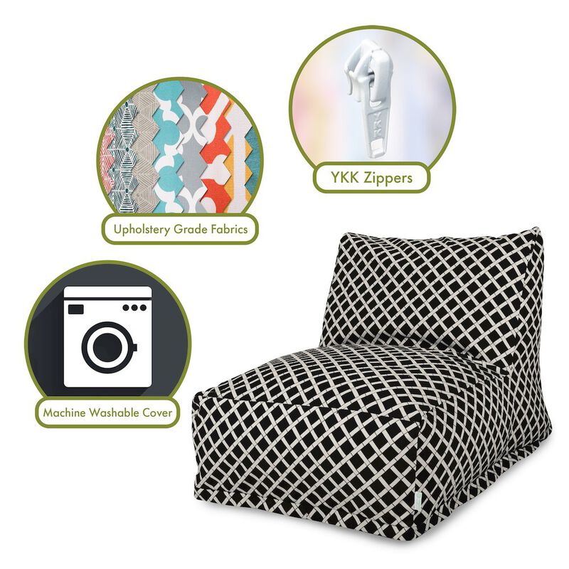 Majestic Home Goods Chair Lounger Bamboo Black