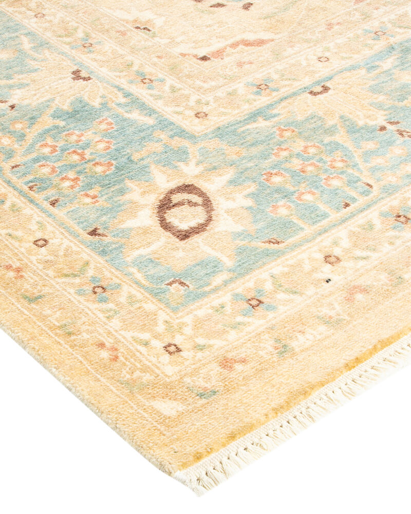 Eclectic, One-of-a-Kind Hand-Knotted Area Rug  - Ivory, 7' 10" x 9' 10" image number 2