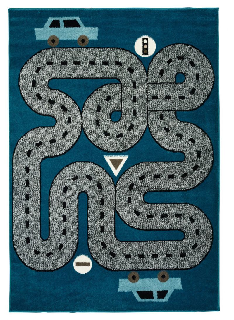 HomeRoots Imaginative Racetrack Area Rug image number 0