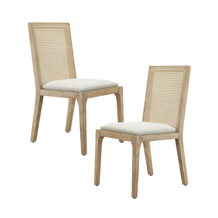 Gracie Mills Tia Set of 2 French Antique Style Dining Chairs
