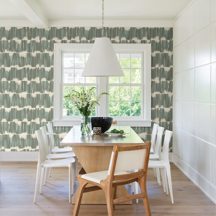 Serendipity Teal Shibori Wallpaper (Set of 2)