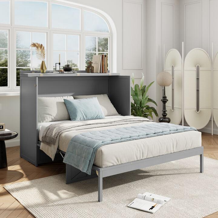 Merax Murphy Bed with Large Drawers and USB