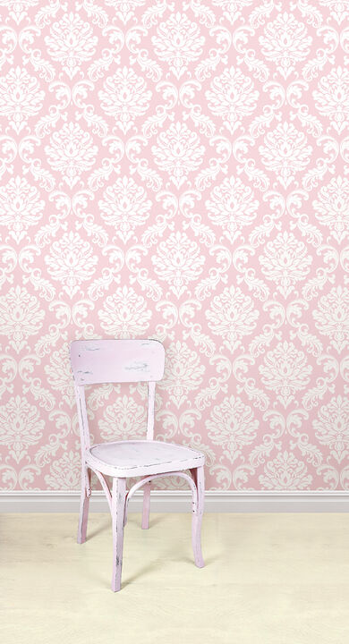 Pink Ariel Peel & Stick Wallpaper