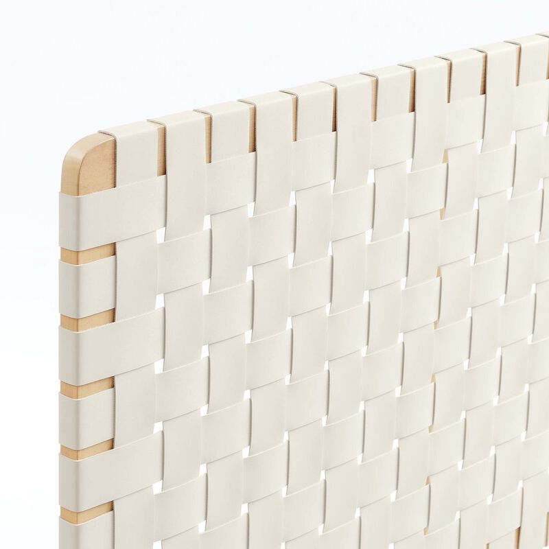Sparta Weave Vegan Leather Twin Headboard image number 5