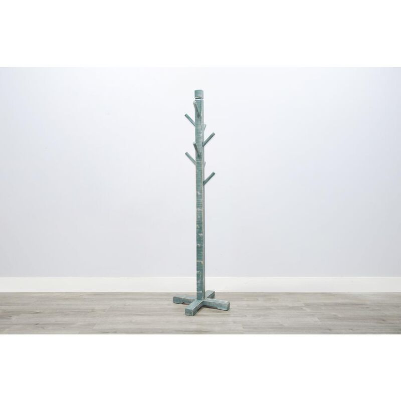 Sunny Designs Traditional Solid Wood Hat Rack with 8-Prong Hooks