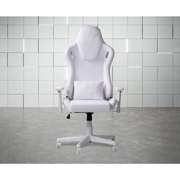 Techni Sport Velvet Gaming Chair - White