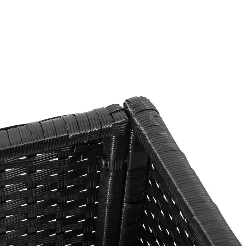 Hivvago Wicker Raised Garden Planter with Rack Shelf image number 6