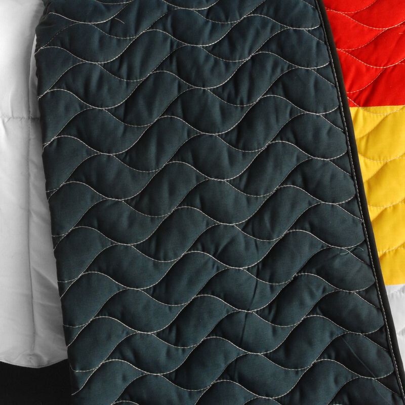 3 Pieces Reversible Geometric Quilt Set with Vermicelli Stitching image number 3