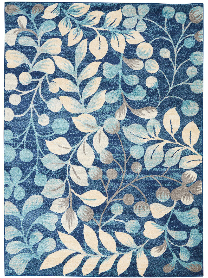 Tranquil TRA03 Navy 5'3" x 7'3" Rug image number 0
