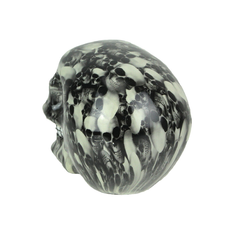 Resin Skulls Print Skull Statue Skeleton Home Decor Gothic Sculpture Figurine image number 2