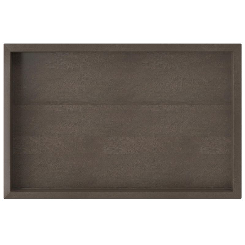 SIMPLIHOME Gallagher Solid Mango Wood and Metal 12 inch Wide Rectangle Industrial C Side Table in Walnut Brown, Fully Assembled