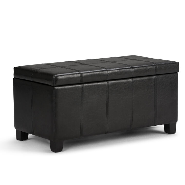 Simpli Home Dover Storage Ottoman Bench