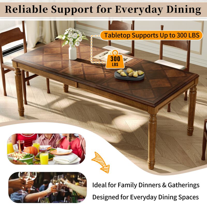 Stran Traditional Rectangular Dining Table image number 3