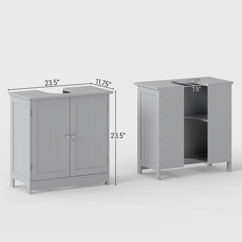 Hivvago Bathroom Vanity Storage Cabinet Under Sink 2 Doors image number 2