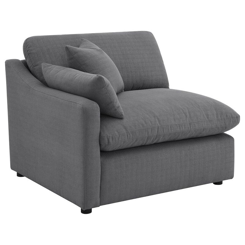Coaster Co. of America Hobson 6-piece Upholstered Modular Sectional Sofa Charcoal image number 3