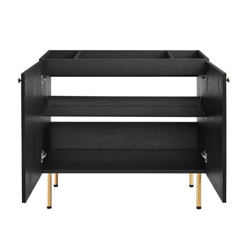 Modway EEI-6603-BLK Chaucer 36" Bathroom Vanity Cabinet (Sink Basin Not Included), Black image number 6