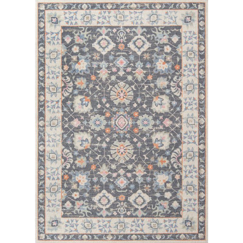 Momeni Traditional Runner Area Rug, Charcoal, 2'3 X 7'6 Runner