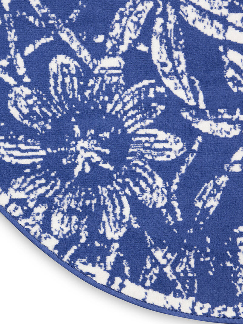 Whimsicle WHS05 Navy 5' x Round Rug