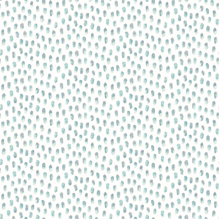 Sand Aqua Painted Dots Wallpaper