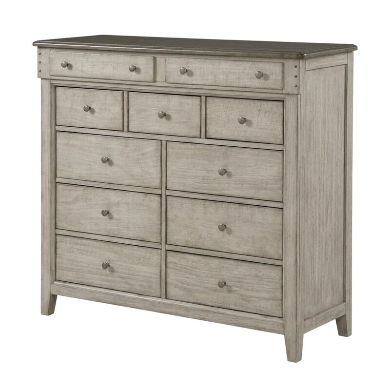 Liberty Furniture 11 Drawer Chesser - in Weathered Linen Finish w/ Dusty Taupe Tops image number 0