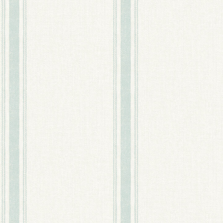 Linette Seafoam Fabric Stripe Wallpaper (Set of 2)