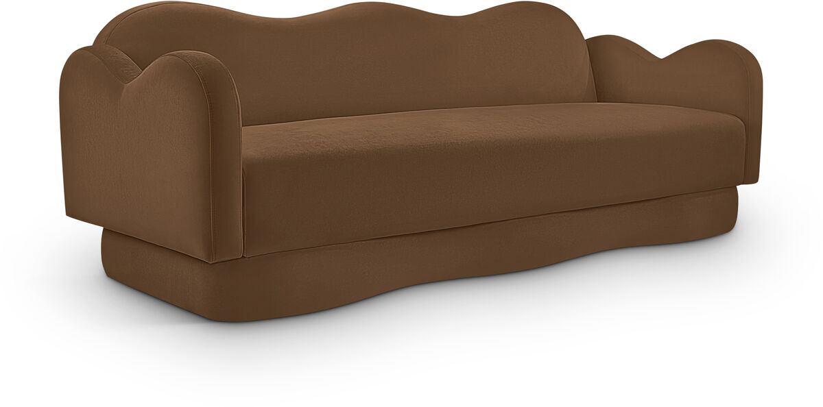Meridian Furniture Bloom Saddle Velvet Sofa