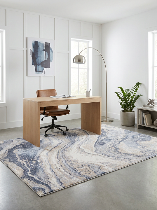 Ferris Orion Orion Blue 3' x 10' Runner Rug