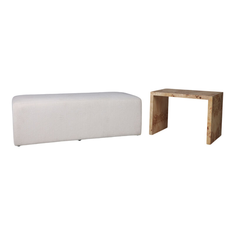 Rectangular Burl Bench image number 4