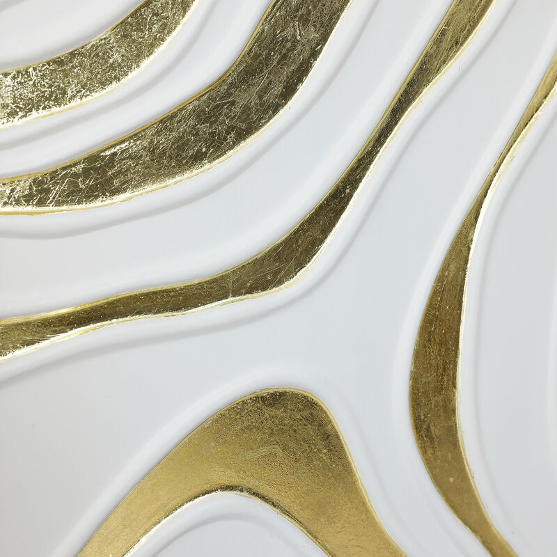 31.5" Modern Contour Metal Abstract Wall Art Decor image number 6