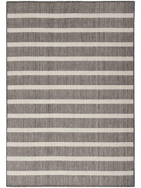 Positano POS03 Charcoal/Ivory 6' x 9' Rug