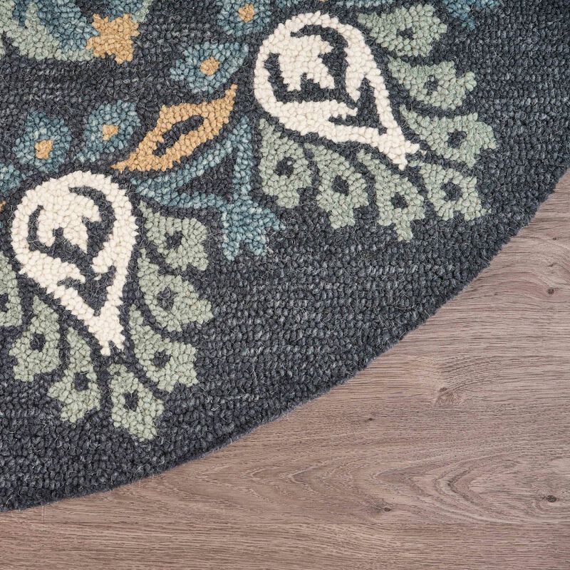 LR Home Dazzle Wool Area Rug Indoor
